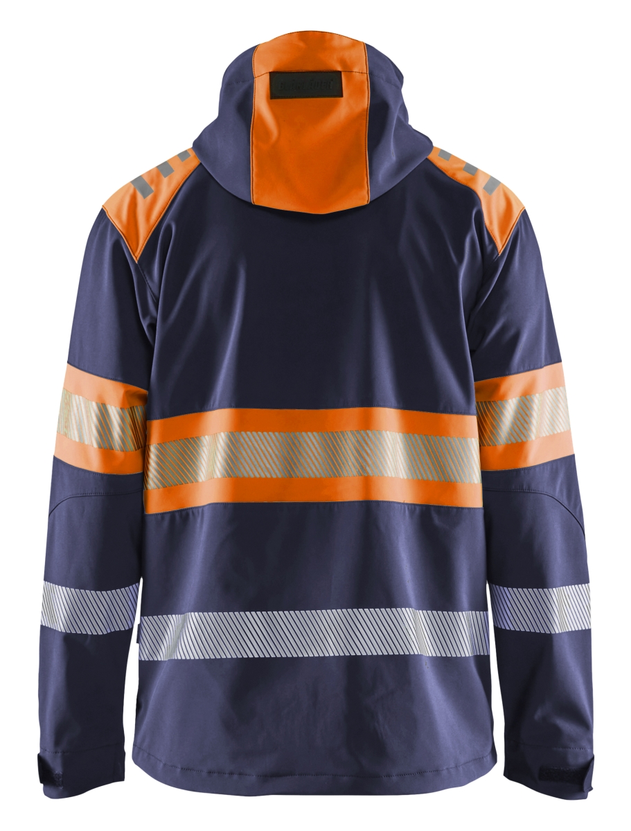 Softshell jack Marine/High Vis Oranje